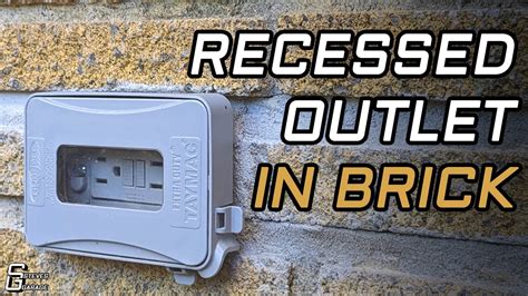 cutting electrical boxes in brick|recessed brick boxes.